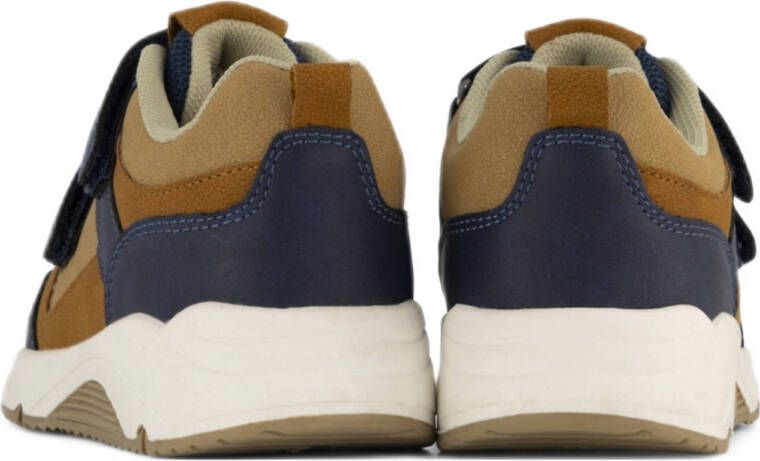 Vty sneakers donkerblauw cognac