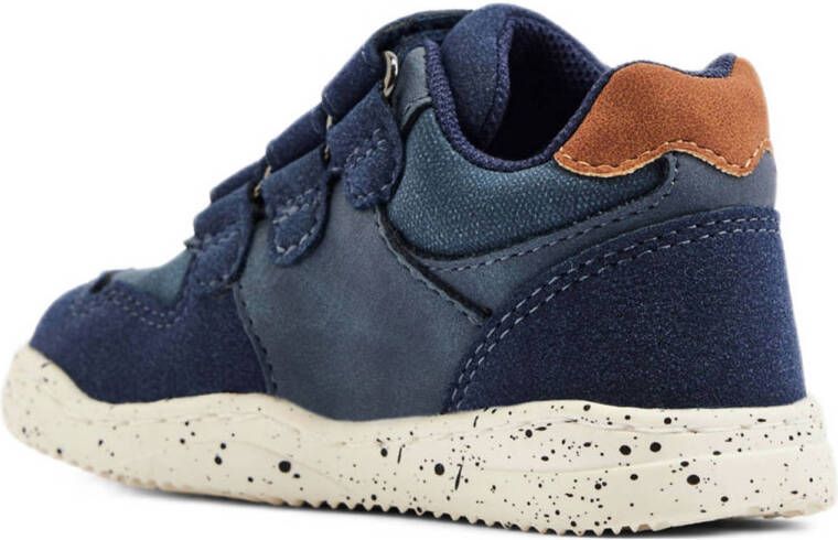 Vty sneakers donkerblauw cognac