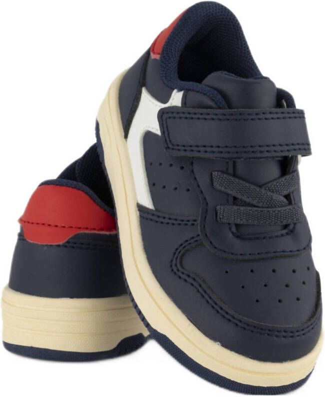 Vty sneakers donkerblauw wit rood