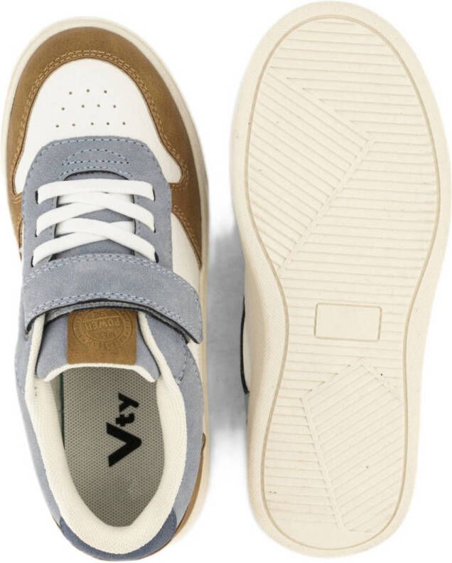 Vty sneakers wit grijs cognac