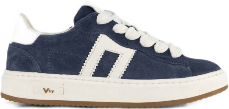 Vty suède sneakers donkerblauw