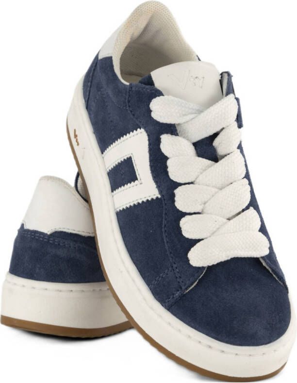 Vty suède sneakers donkerblauw