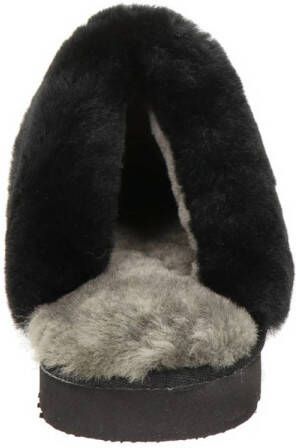Warmbat Australia suède pantoffels zwart