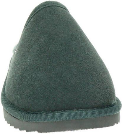 Warmbat Australia gevoerde suède pantoffels grijs