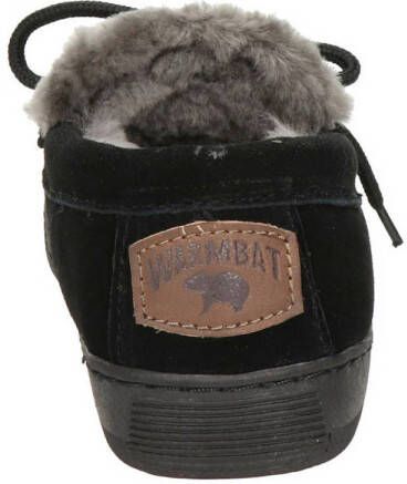 Warmbat Australia Koala suède pantoffels zwart