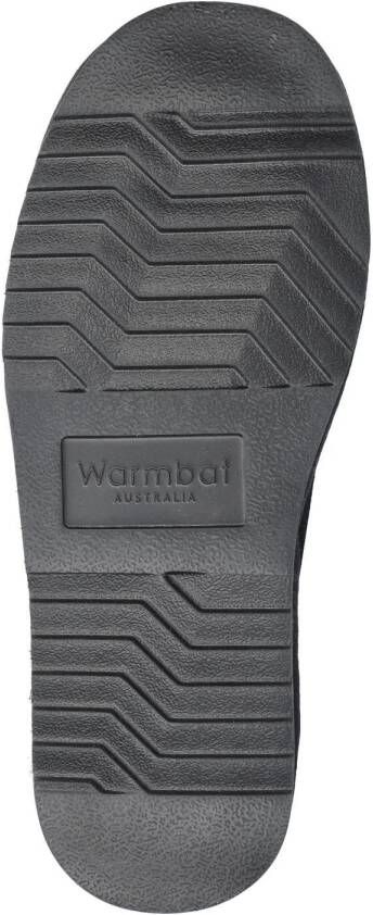 Warmbat Australia suède pantoffels antraciet