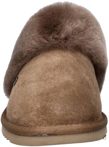 Warmbat Australia suède pantoffels bruin