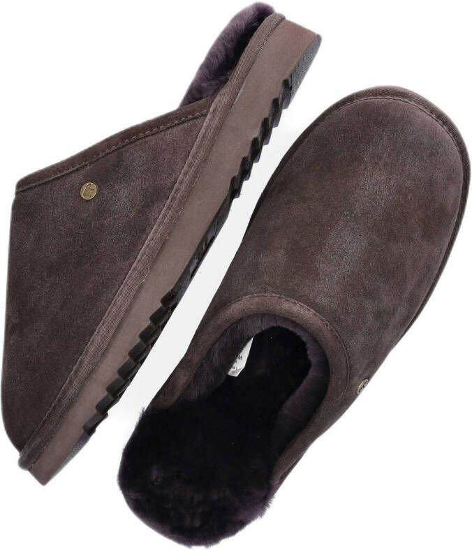 Warmbat Australia suède pantoffels bruin