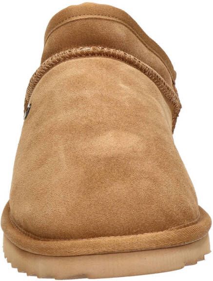 Warmbat Australia suède pantoffels cognac