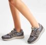 Woden Rigmor Open Mesh suède sneakers donkergrijs - Thumbnail 4