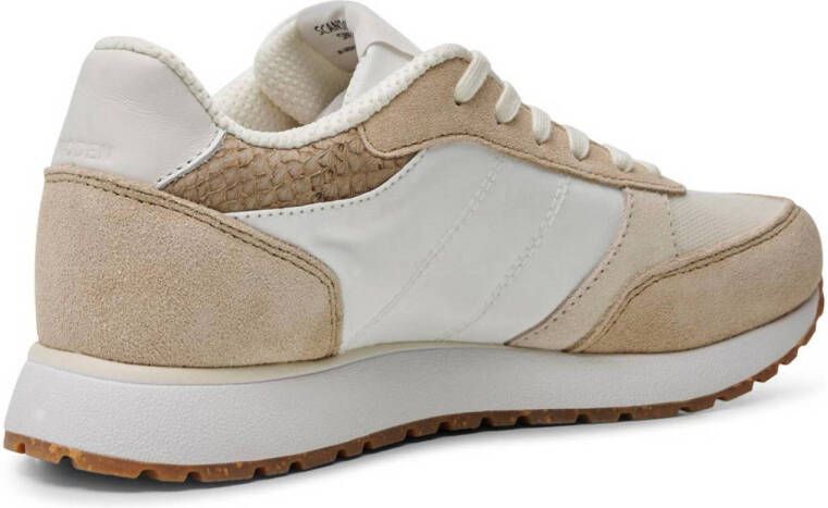 Woden Ronja suède sneakers beige wit