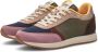Woden Ronja suède sneakers groen paars bruin - Thumbnail 6