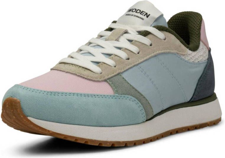 Woden Ronja suède sneakers lichtblauw