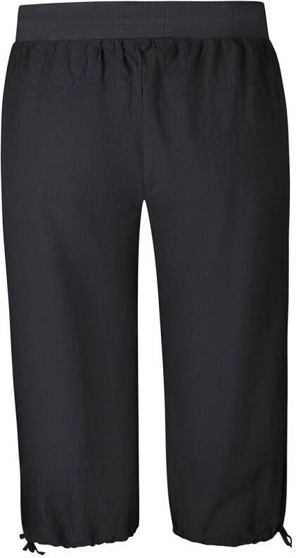 Zhenzi regular waist broek zwart