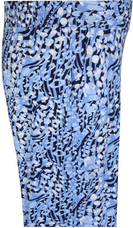 Zhenzi slim regular waist broek blauw