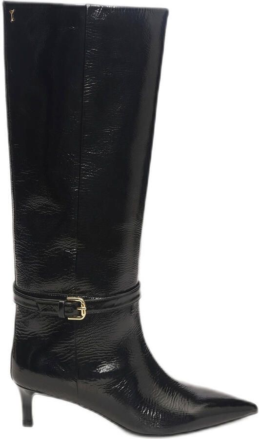 Fabienne Chapot Charlie leren hoge laarzen zwart