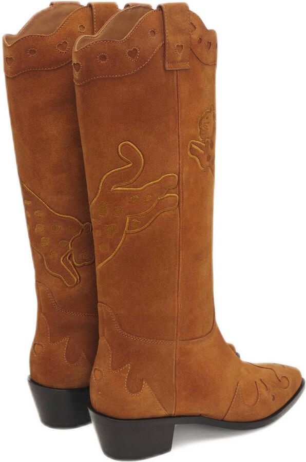 Fabienne Chapot Debby suède cowboylaarzen cognac - Foto 2