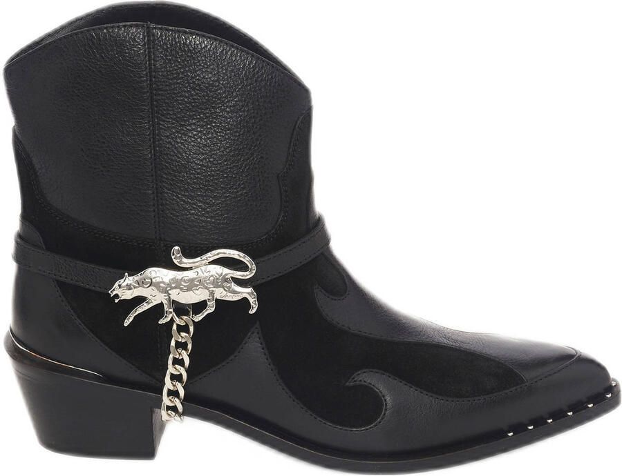 Fabienne Chapot leren cowboylaarzen zwart