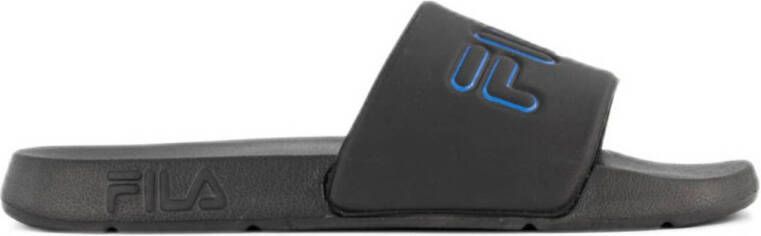 Fila badslipper zwart blauw