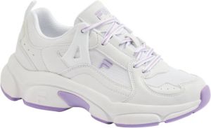 Fila Witte chunky sneaker lila zool