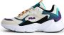 Fila Collene sneakers ecru donkerblauw aqua - Thumbnail 1