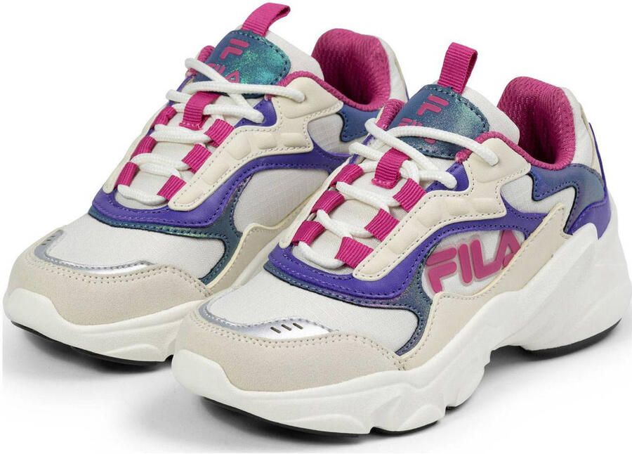 Fila Collene logo 25 meisjes sneaker Wit multi