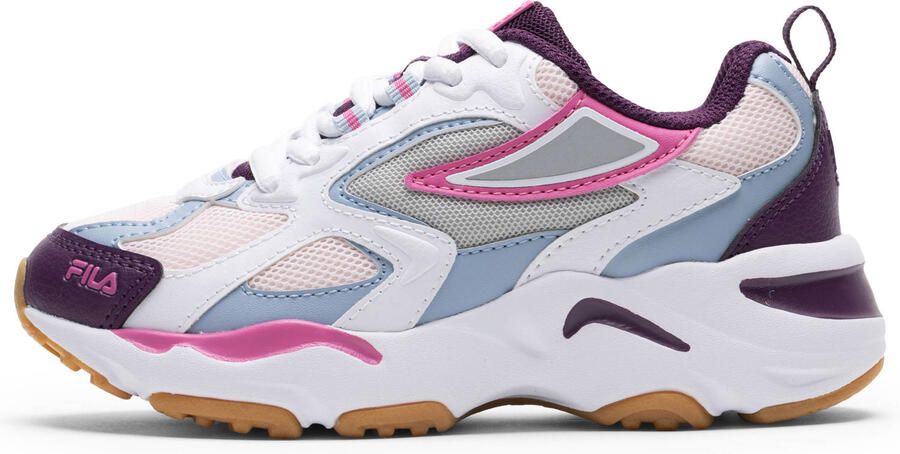 Fila CR-CW02 RAY TRACER sneakers wit lichtblauw roze