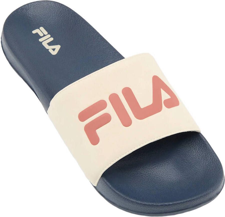 Fila HE SLIDE badslippers donkerblauw beige - Foto 2