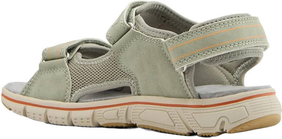 Fila imitatieleren sandalen met profielzool en met logo lichtgroen - Foto 3
