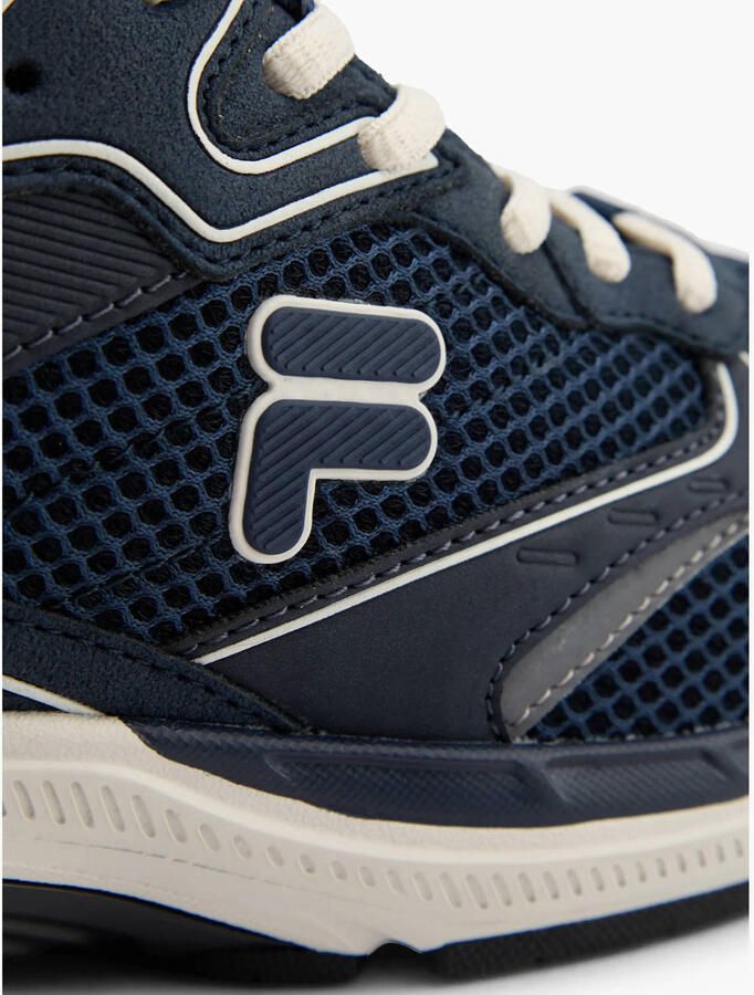 Fila imitatieleren sneakers met logo donkerblauw - Foto 2