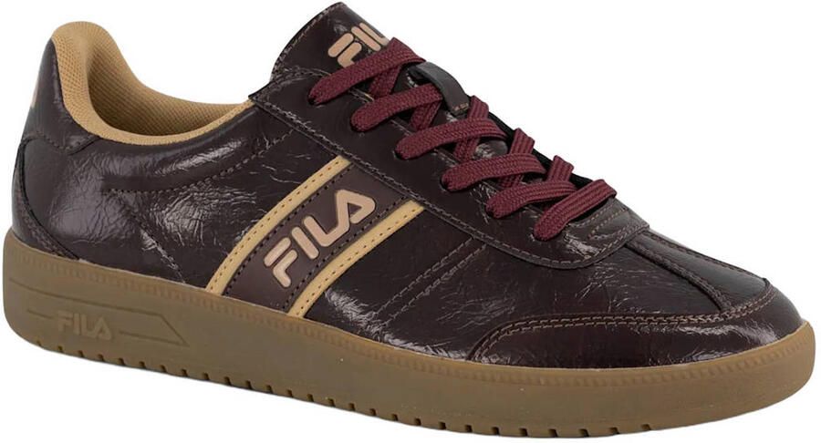 Fila lakleren sneakers met logo bordeaux - Foto 3