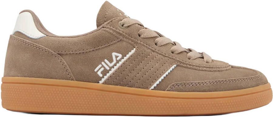 Fila leren sneakers taupe