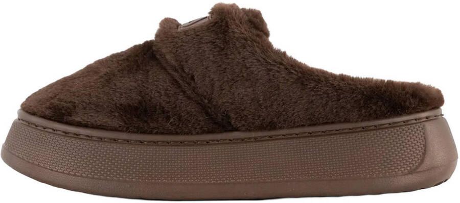 Fila pantoffels met logo bruin - Foto 3