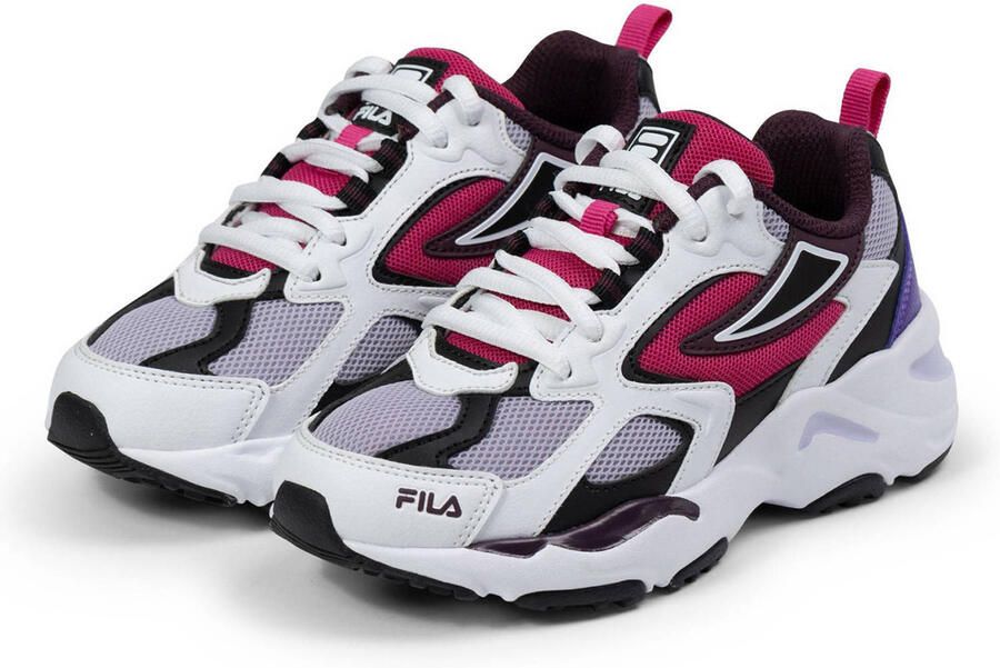 Fila Ray Tracer sneakers wit paars rood