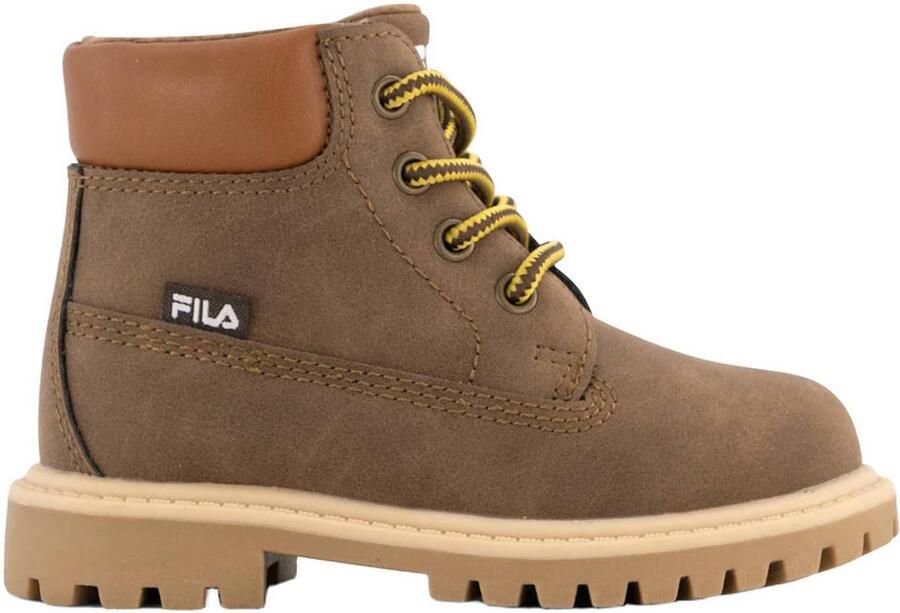 Fila veterschoenen met profielzool taupe