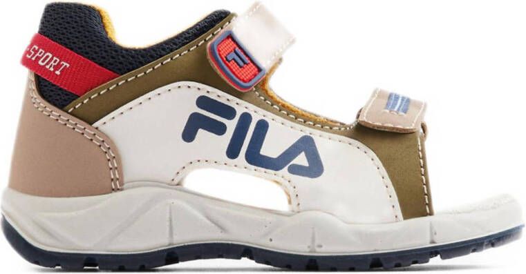 Fila sandalen bruin wit