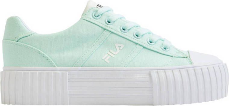 Fila Mintkleurige canvas sneaker platform