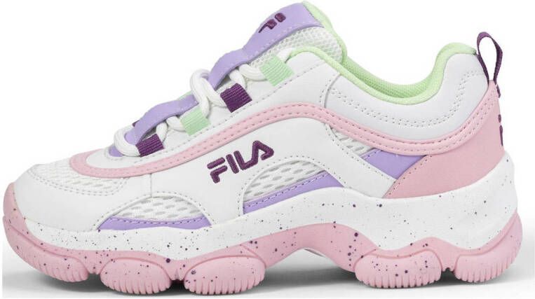 Fila Strada Dreamster sneakers wit lichtroze lila Imitatieleer 36