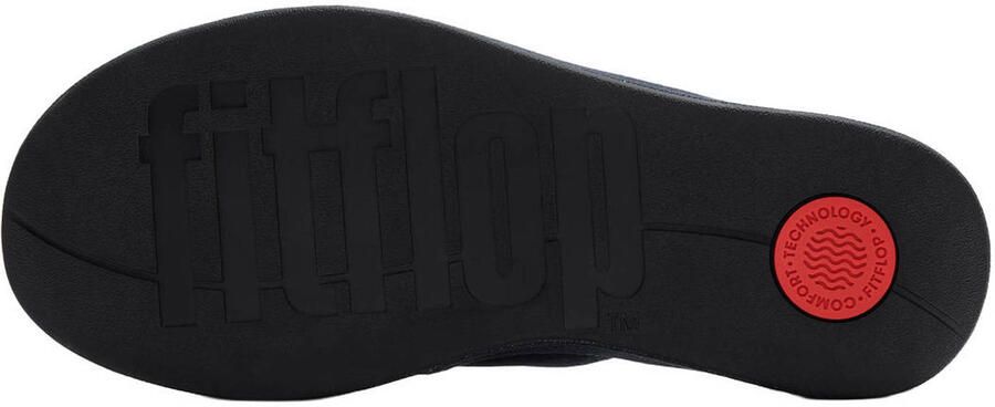 FitFlop TM leren slippers donkerblauw - Foto 3