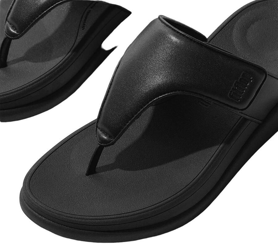 FitFlop TM leren slippers zwart - Foto 2