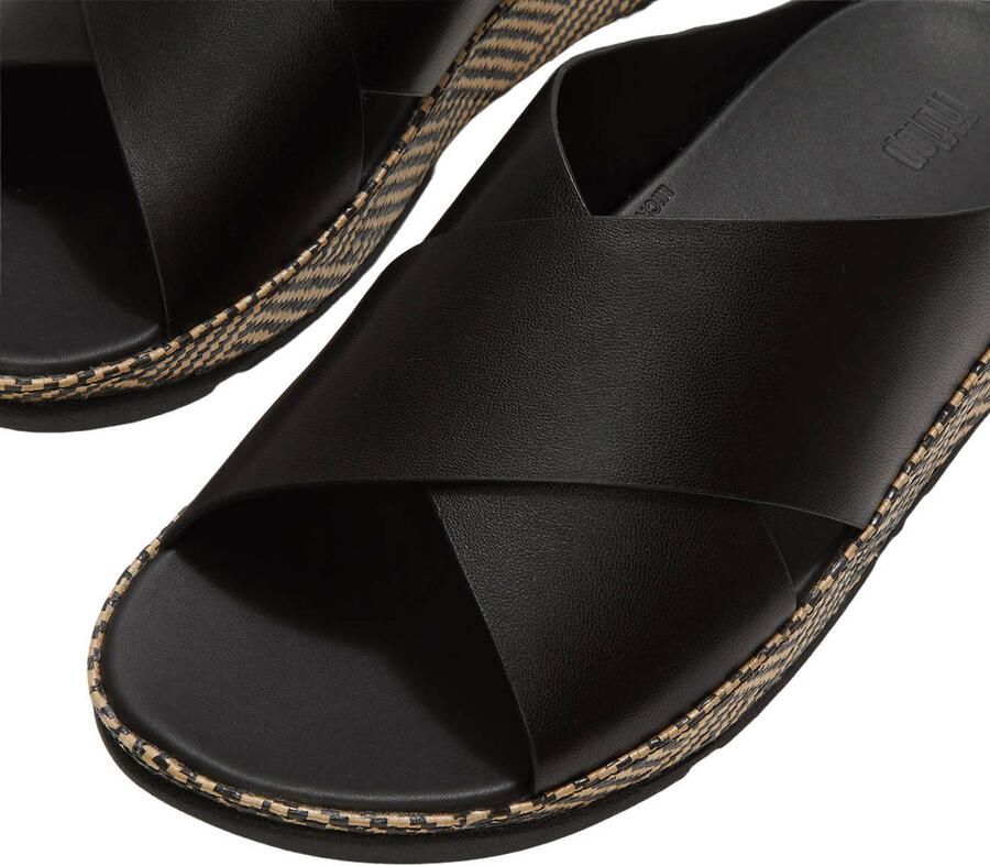 FitFlop TM leren slippers zwart - Foto 2