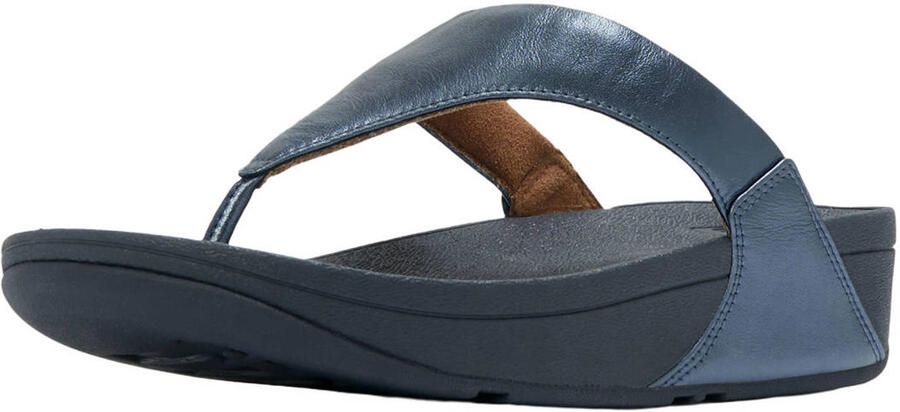 FITFLOP Teenslippers Dames Lulu Leather Toe-post Maat: 43 Materiaal: Leatherlook Kleur: Blauw - Foto 7