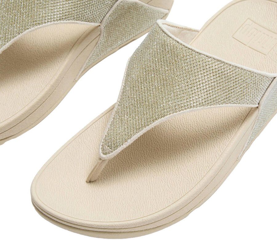 FitFlop TM Lulu Shimmerglitz teenslippers ecru - Foto 2