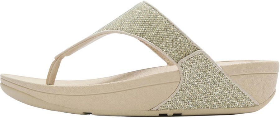 FitFlop TM Lulu Shimmerglitz teenslippers ecru - Foto 3