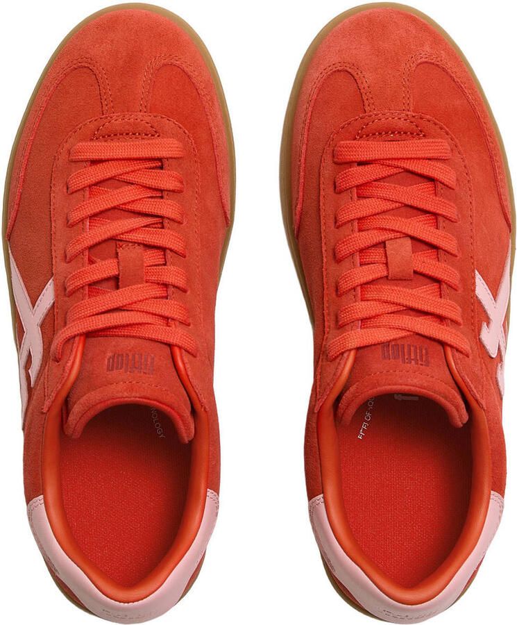 FitFlop TM The Dash suède sneakers rood - Foto 3