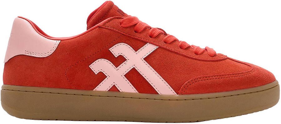 FitFlop TM The Dash suède sneakers rood