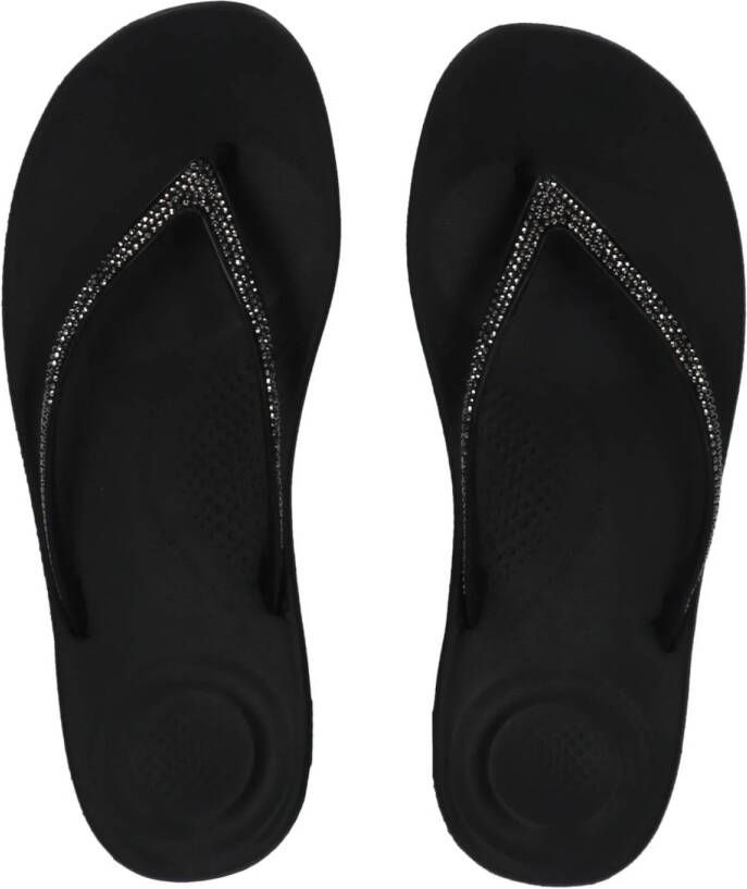 Fit Flop Iqushion sparkle TPU R08 001 all black Zwart