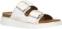FitFlop Gen-FF Buckle Two-Bar Leather Slides WIT - Thumbnail 1