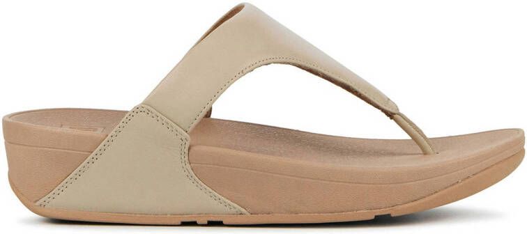 FitFlop TM leren teenslippers beige