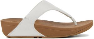 FitFlop Lulu Leather Toepost slippers voor Vrouwen Wit